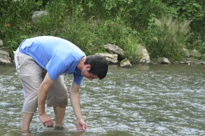 Measuring Water Clarity in Otter Creek, Elgin Iowa
