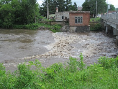 Turkey River - Lowhead dam at Clermont